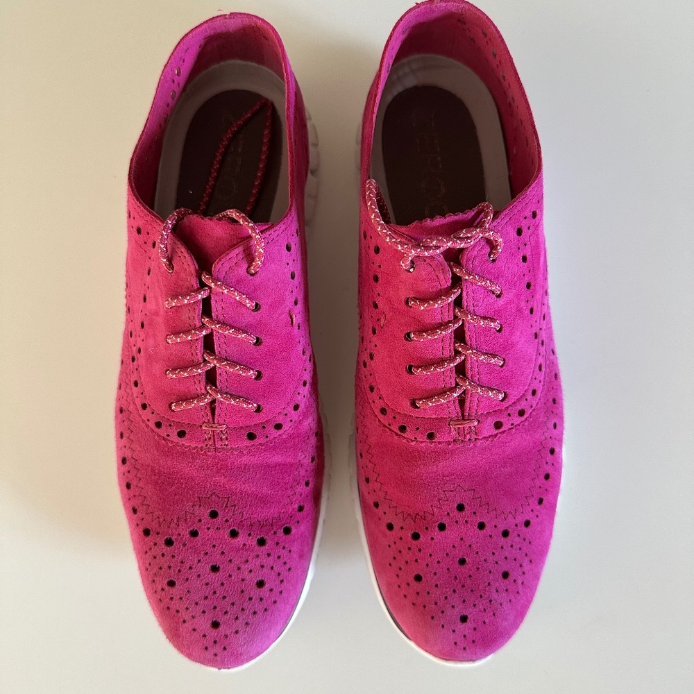 Cole Haan suede wingtip oxford sneaker